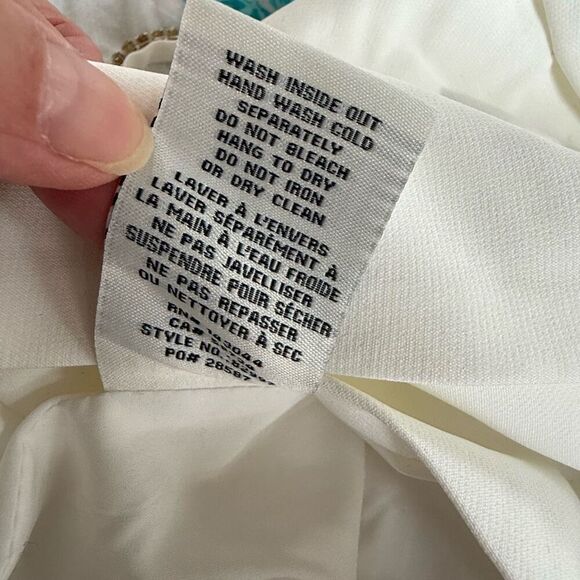 NWT Bagatelle White Large Bow Crop Top Rhinestone Straps 8 - Picture 11 of 11